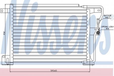 Радiатор кондицiонера NISSENS 94346 (фото 1)