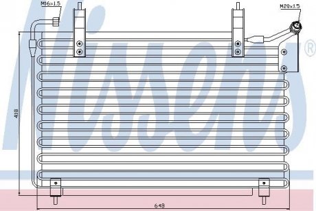 Радiатор кондицiонера NISSENS 94399 (фото 1)