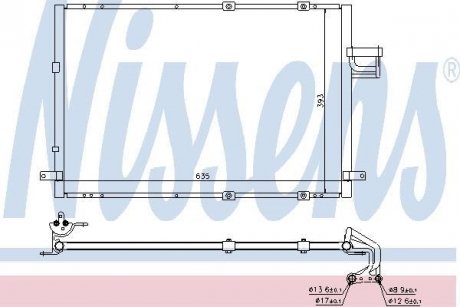 Конденсер кондиціонера NISSENS 94637 (фото 1)