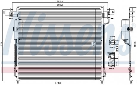 Конденсатор кондиціонера NISSAN (вир-во) NISSENS 94879 (фото 1)