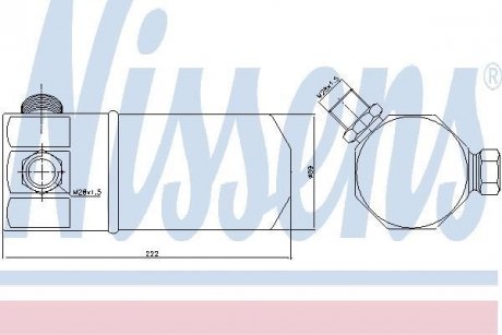 Осушувач кондиціонера AUDI 100 (90-) 1.6 i (+)(вир-во) NISSENS 95117 (фото 1)