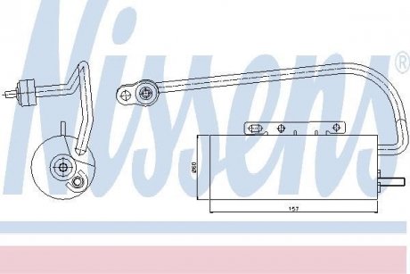 Осушувач кондиціонера NISSENS 95339 (фото 1)