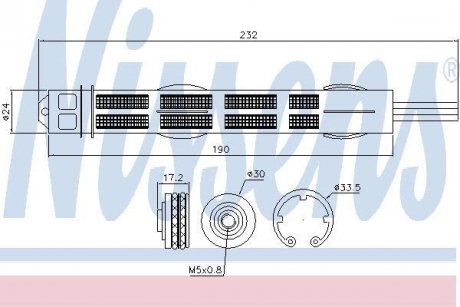 Осушувач кондицiонера NISSENS 95455