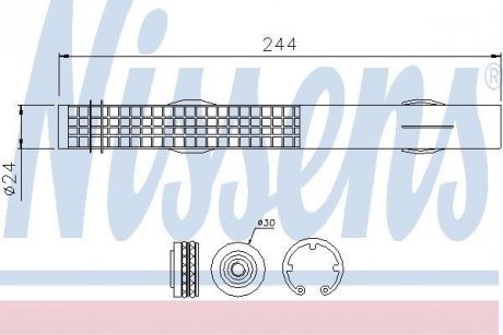 Осушувач кондиціонера NISSENS 95457 (фото 1)