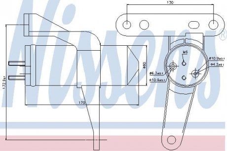 Осушувач кондиціонера NISSENS 95470 (фото 1)