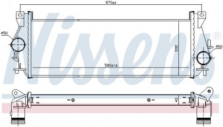 Інтеркулер NISSENS 96199 (фото 1)