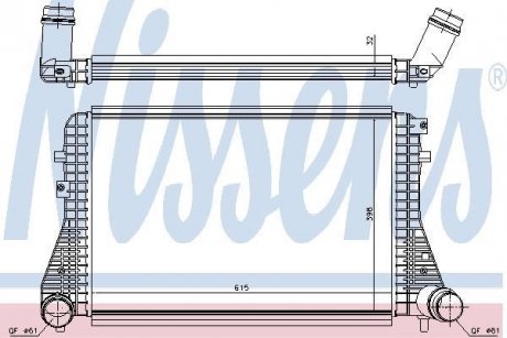 Интеркулер VOLKSWAGEN JETTA (вир-во) NISSENS 96493 (фото 1)