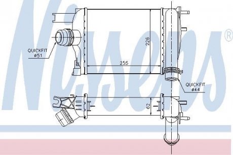 Інтеркулер RENAULT DOKKER, LODGY (12-) (пр-во) NISSENS 96529 (фото 1)