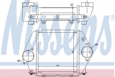 Интеркулер MAZDA 6 (GG, GY) (02-) 2.0 DI (пр-во) NISSENS 96570 (фото 1)