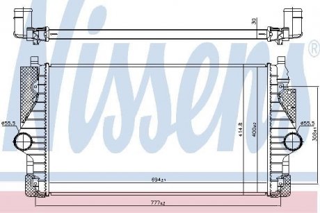 Интеркулер NISSENS 96755 (фото 1)