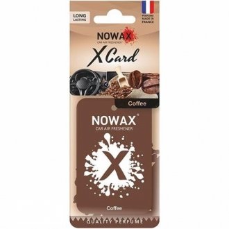 Автомобільний ароматизатор повітря серія " X CARD" - Coffee NOWAX NX07541