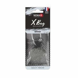 Автомобільний ароматизатор повітря полімерний X Bag DELUXE -Silver NOWAX NX07584