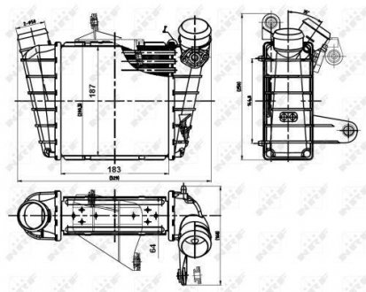 Интеркулер SEAT Cordoba 02- (вир-во) NRF 30842 (фото 1)
