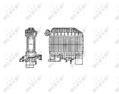 Радиатор інтеркулера Toyota Avensis/Corolla 2.0 D-4D 99-09 NRF 30856 (фото 1)