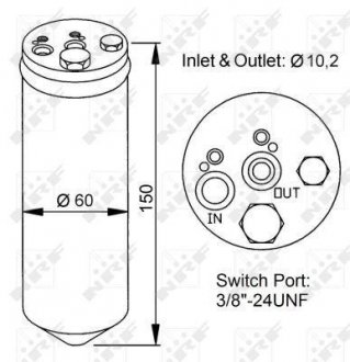 Осушувач кондиціонера Nissan Almera/Primera/Micra 1.0-2.0 92-01 NRF 33137 (фото 1)