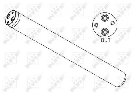 Осушувач кондиціонера VW T4 1.9-2.8 90-03 NRF 33192 (фото 1)
