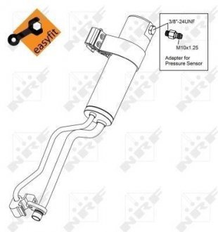 Осушувач кондиціонера Nissan Qashqai 1.5DCI/2.0DCI 07-14 NRF 33369 (фото 1)