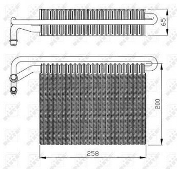 Радіатор кондиціонера BMW 3 (E46)/X3 (E83) 97-11 M57/M47/M52/M54/M45/M43 NRF 36096 (фото 1)