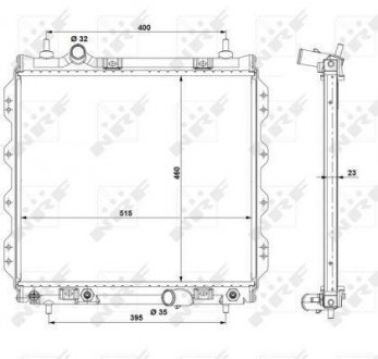 Радіатор охолоджування NRF 53337 (фото 1)