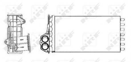 Радіатор пічки Peugeot 206/206+ 1.1-2.0D 98- NRF 53634 (фото 1)