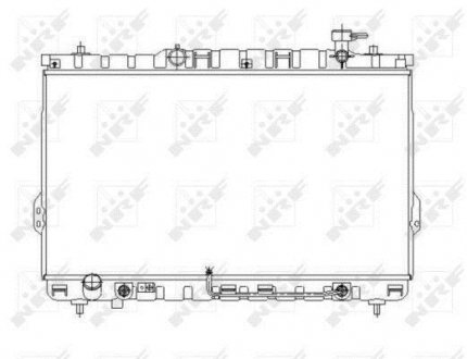 Радиатор охолодження Hyundai Santa Fe I 2.7 01-06 NRF 53646 (фото 1)