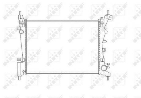 Радіатор охолоджування NRF 55340 (фото 1)