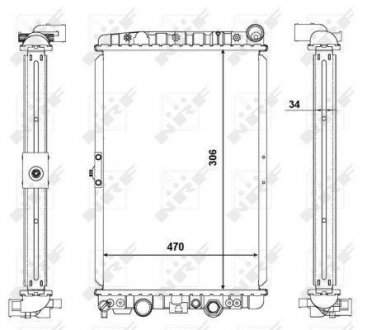 Радиатор охолоджування NRF 56123 (фото 1)