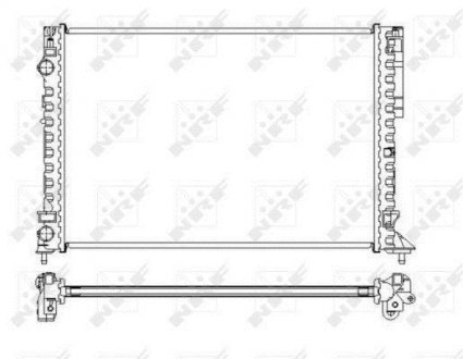 Радіатор охолодження Renault Espace III/Laguna I 1.6-2.0 93-02 NRF 58242 (фото 1)