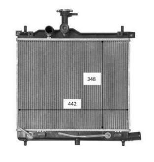 Радиатор охолодження Hyundai I10 1.2 08-13 (АКПП) NRF 58460 (фото 1)