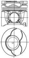 Поршень NURAL 87-135307-00 (фото 1)