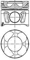 Поршень з кільцями RENAULT 89,00 2,5DCi 16V G9U (вир-во) NURAL 87-137500-30 (фото 1)