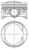 Поршень с кольцами VAG 82.51 1,8TFSI CDAA/CDHA/CDHB/CDAB Палец 23мм (пр-во) NURAL 87-443800-00 (фото 1)