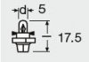 Лампа допоміжн. освітлення BX8,4d 12V 1.2W BX8.4d (вир-во) OSRAM 2351MFX6 (фото 2)