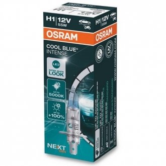 Лампа фарна H1 12V 55W P14, 5sCOOL BLUE INTENSE Next (1 шт) (вир-во) OSRAM 64150CBN (фото 1)