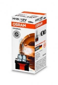 Лампа розжарювання H15 55/15W 12V PGJ23T-1 (вир-во) OSRAM 64176 (фото 1)