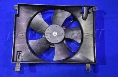 Вентилятор охлаждения CHEVROLET AVEO без конд. (пр-во) PARTS-MALL PXNAC-028 (фото 1)