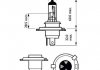 Лампа розжарювання H4 12V 60/55W P43t-38 LongerLife Ecovision 1шт blister (вир-во) PHILIPS 12342LLECOB1 (фото 3)