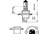 Лампа розжарювання H4 12V 60/55W P43t-38 Vision +30 (2шт. комп.) (вир-во) PHILIPS 12342PRC2 (фото 3)