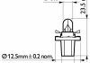 Лампа розжарювання BAX8,5d/2Black12V 1.2W BAX8,5d/2 black (вир-во) PHILIPS 12598CP (фото 3)