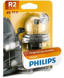 Лампа розжарювання R2 12V 45/40W P45t-41 STANDARD 1шт blister (вир-во) PHILIPS 12620B1 (фото 1)