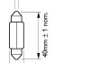 Лампа розжарювання T10,5X43 12V 10W SV 8,5 Fest VISION 2шт blister (вир-во) PHILIPS 12866B2 (фото 3)