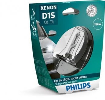 Лампа ксенонова D1S X-treme Vision 85В, 35Вт, PK32d-2 4800К+/-600К (вир-во) PHILIPS 85415XV2S1 (фото 1)