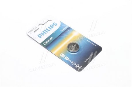 Батарейка CR1620 - 3.0V coin 1-blister (16.0x 2.0) - Lithium (вир-во) PHILIPS CR1620/00B (фото 1)