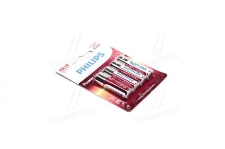 Батарейка LR6/AA Power Alkaline Blister 4шт (вир-во) PHILIPS LR6P4B/10 (фото 1)