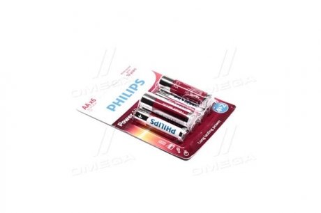 Батарейка LR6/AA Power Alkaline Blister 6шт (вир-во) PHILIPS LR6P6BP/10 (фото 1)