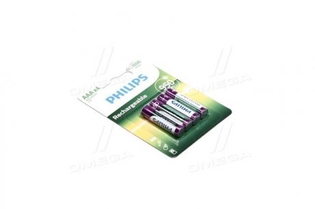 Аккумулятор R03 / AAA MULTILIFE 950 mAh Blister 4шт (пр-во) PHILIPS R03B4A95/10 (фото 1)