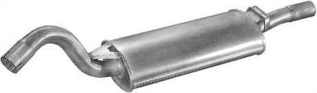 Глушитель (задняя часть) алюминизированная сталь Audi 80 1.6-2.0 POLMOSTROW 01.05 (фото 1)