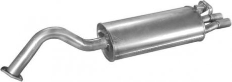 Глушитель (задняя часть) алюминизированная сталь Audi 100, A6 2.6, 2.8 (92-97) POLMOSTROW 01.29 (фото 1)