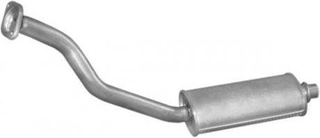 Глушитель, алюм. сталь, передн. часть Citroen Berlingo/ Peugeot Partner 1.9 D 02-03 POLMOSTROW 04.314 (фото 1)