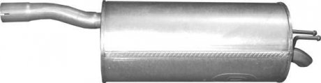 Глушитель, алюм. сталь, задн. часть Fiat Doblo 1.4i 05-09 POLMOSTROW 07.453 (фото 1)